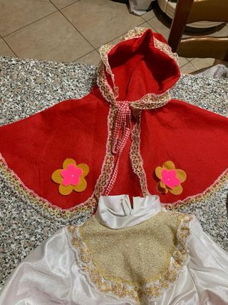 Vestito di carnevale cappuccetto rosso per bimba
