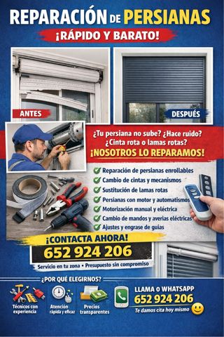 Reparación de Persianas e Instalaciones!!