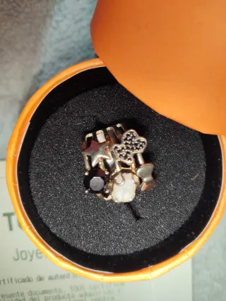 Anillo Tous Naranja y Rosa