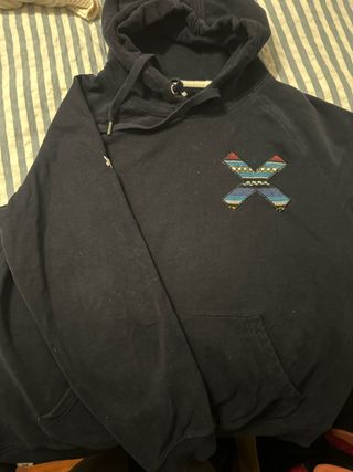 Sudadera Blue Banana Azul con Diseño X