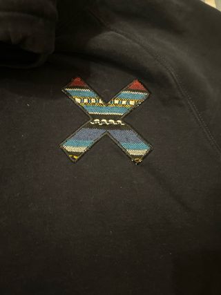 Sudadera Blue Banana Azul con Diseño X