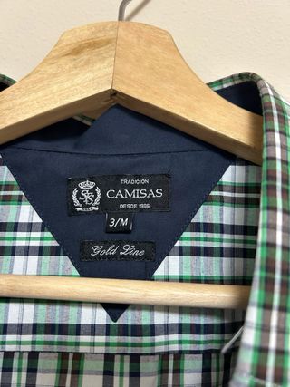 Camisa CAMISAS cuadros verde Talla M