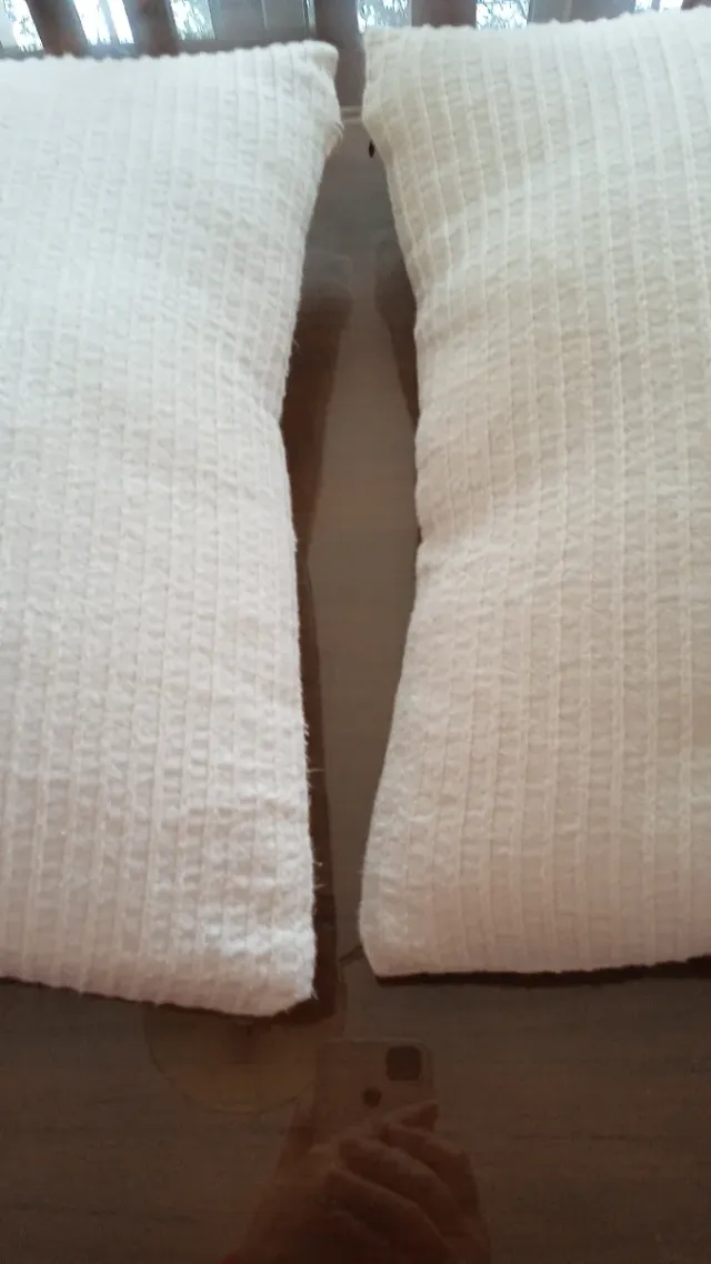 2 Cojines Rayas Beige (40x40 cm) Carrefour