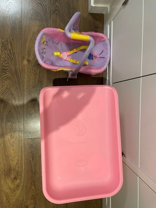 Silla coche bebé juguete y cambiador