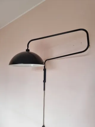 Lampada applique orientabile nero