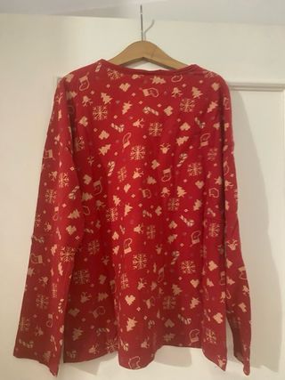Camiseta Navidad Roja Estampada talla 11/12
