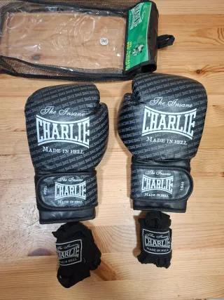 Guantes de Boxeo Charlie 16oz + Vendas