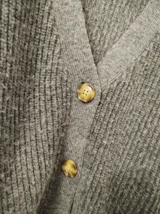 Cárdigan Zara Lana Gris