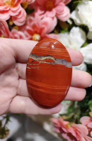 Diaspro rosso naturale pietra cristallo