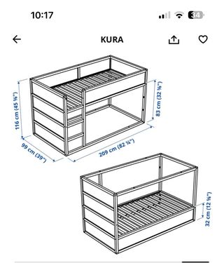 Estructura Cama Kura Ikea Madera