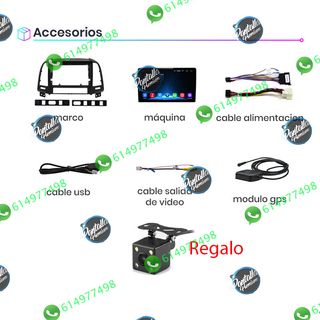 Radio Pantalla CARPLAY GPS para Hyundai Santa Fe 2