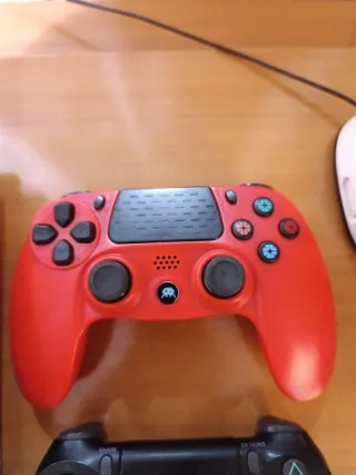 Mando PS4 Sony Rojo y Negro