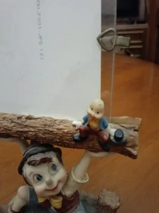 Portafoto Pinocchio con tronco