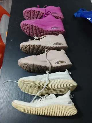 Lote 3 pares Skechers Talla 40