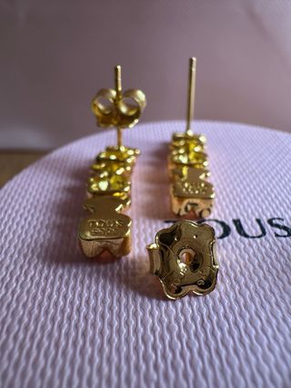 Pendientes Tous Bold Baño Oro Nuevos