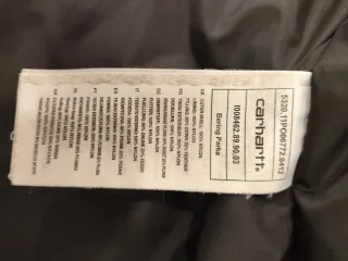 Abrigo Parka Carhartt Negro