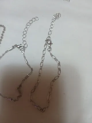 Lote 5 Pulseras Plateadas