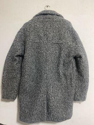 Abrigo polar gris Bershka mujer