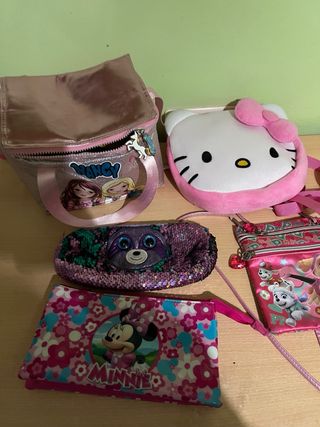 Lote de 5 Bolsos Infantiles y estuches