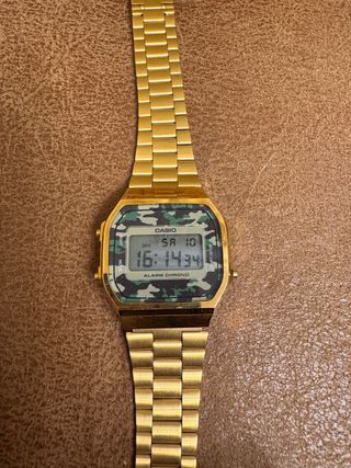 Casio Dorado Militar Camuflaje