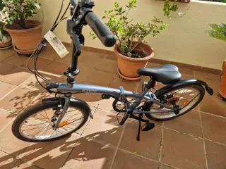 Bicicleta Plegable Gris