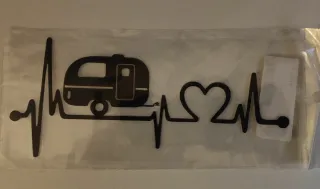 Pegatina Corazón y Caravana Latido