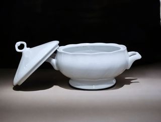 Juego Consomé Porcelana Blanca Allegro