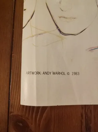 Póster Miguel Bosé Andy Warhol Musical