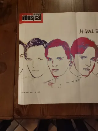 Póster Miguel Bosé Andy Warhol Musical