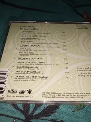 Carlos Nuñez Os Amores Libres CD Música Celta