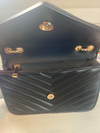Bolso Saint Laurent Negro y Dorado