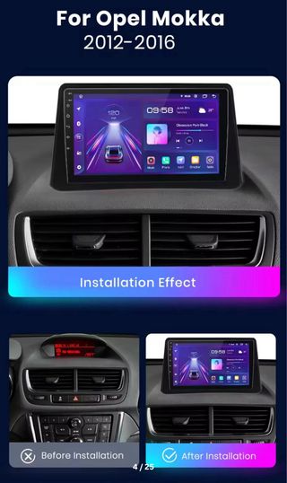 Pantalla radio de coche para Opel Mokka
