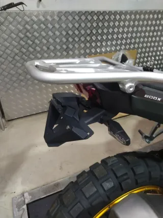 Soporte matrícula deportivo y cuna 3 d - Moto