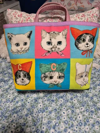 Bolso Original Gucci Gatos Multicolor