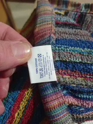 3 Teli Bagno Spugna Cotone Multicolore