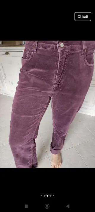 Lee Cooper Jeans Velluto Viola Vintage