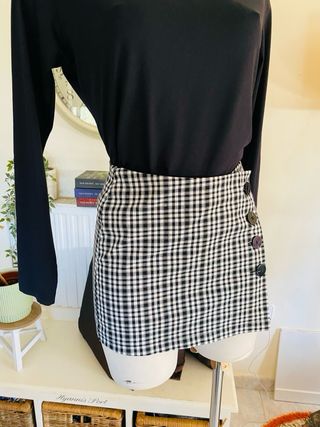 Falda cuadros Bershka Talla 34