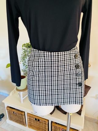 Falda cuadros Bershka Talla 34