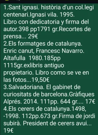 Varios libros. Precios en la descripción