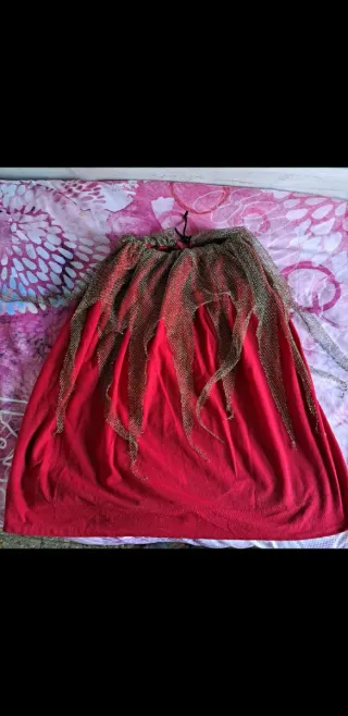 Disfraz Bruja Morado y Rojo Talla 5