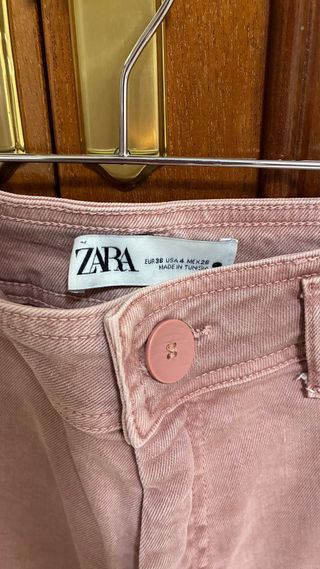 Pantalones vaqueros anchos rosas