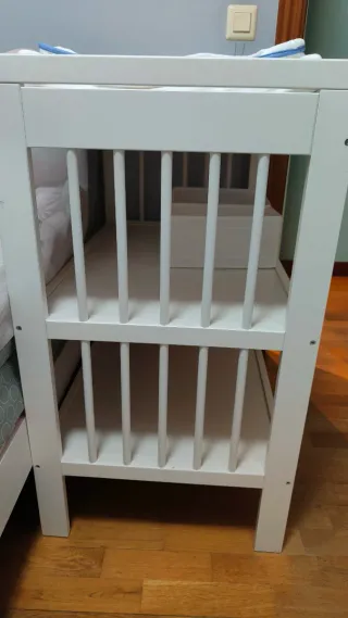 Cambiador IKEA + colchoneta + fundas