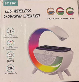 Altavoz led carga inalambrica