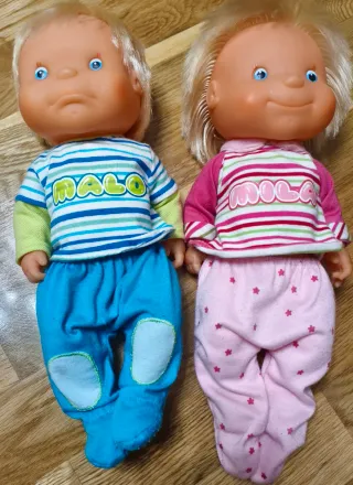 Muñecos Malo y Mila