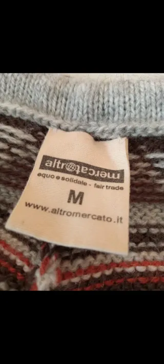 Gonna vintage in lana stile andino