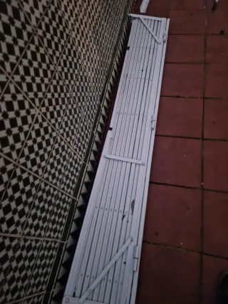 Rejas correderas acero blanco lacado