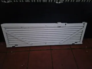 Rejas correderas acero blanco lacado