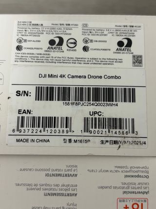 DJI Mini 4K Cero Vuelos 2 Baterías