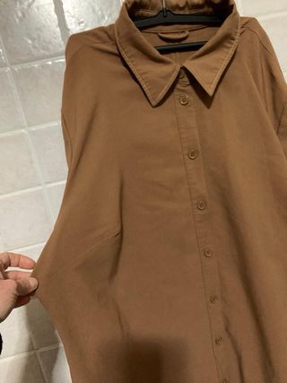 Camicione marrone oversize casual da donna Rainbow