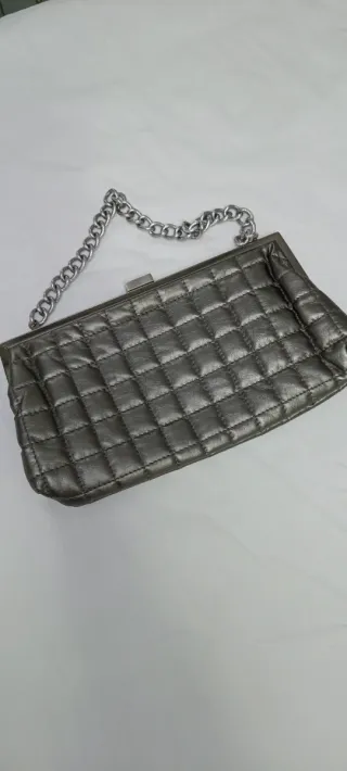Bolso de fiesta plateado